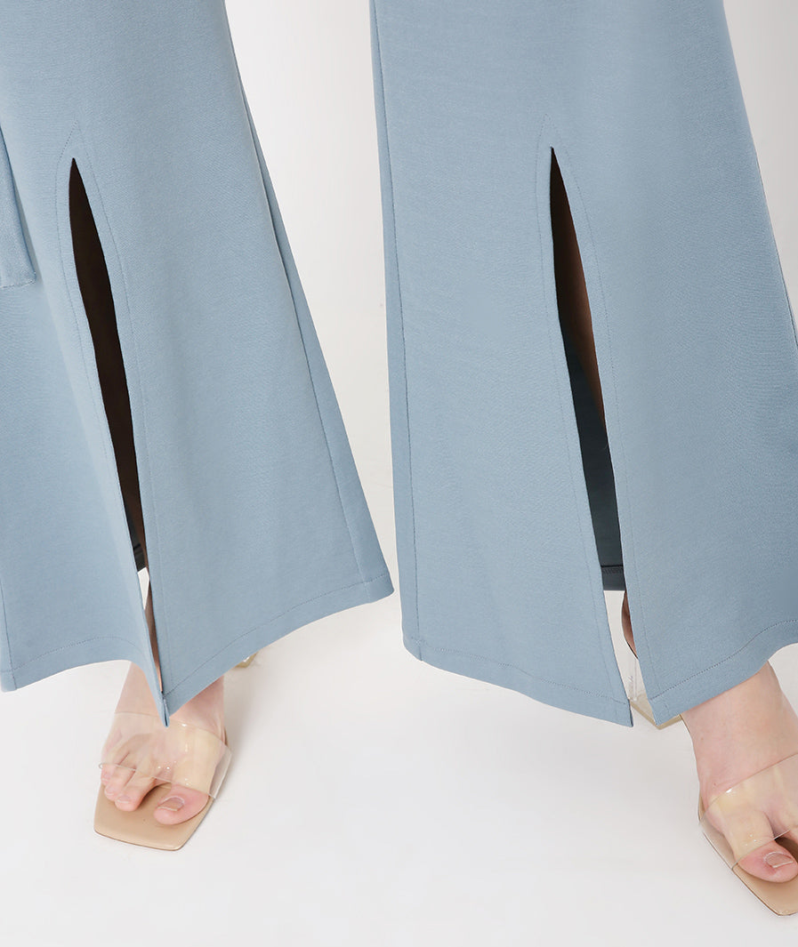 Blue Pants with Front Vent